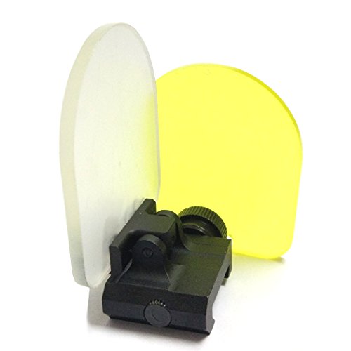 QMFIVE Cubierta de Lente Alcance táctico, Airsoft Pantalla Protector Alcance Plegable Reflex Lente de 20mm Alcance de QD Montaje para Red Dot Sight