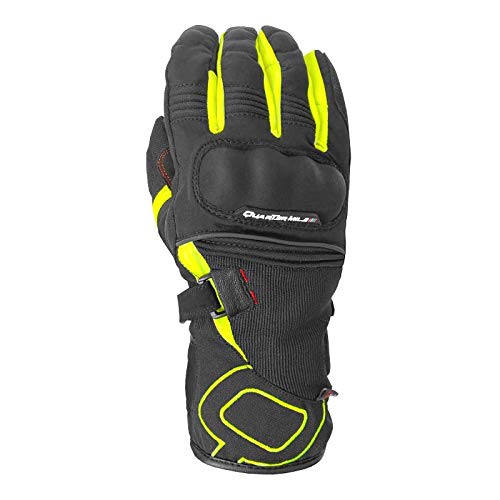 Quarter Mile - Guantes Invierno FROST EVO 2.0 para moto Homologados Negro/Fluor (XXL)