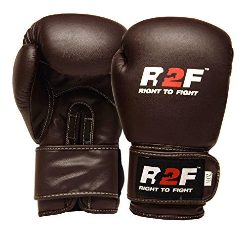 R2F Sports Antiguo Marrón Boxeo Guantes MMA Martial Arts Formación Boxeo Guantes Muay Thai
