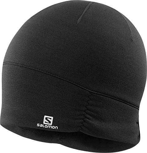 Salomon Gorro de mujer para senderismo y entrenamiento, Mujer, ELEVATE WARM BEANIE W, Negro, Talla única, LC1429800