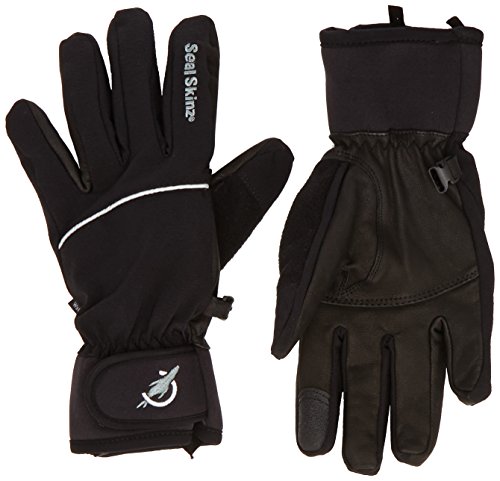 Sealskinz Custom Fit - Guantes para Hombre, Color Negro, Talla L