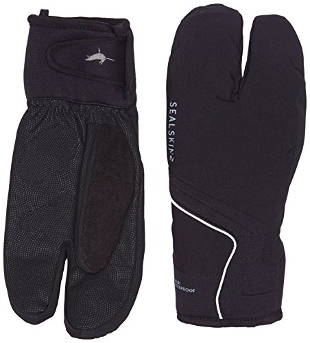 Sealskinz Handschuhe Handle Bar Mitten - Guantes de Running para Hombre, Color Negro, Talla XL