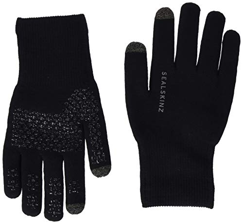 Sealskinz – Impermeable Ultra Agarre Guantes, Unisex, Color Negro, tamaño XL