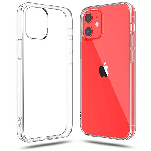 Shamo's Funda Compatible con iPhone 12 y iPhone 12 Pro Transparente, Suave TPU Gel Fina, Protección a Cámara y Bordes Carcasa Absorción de Impacto