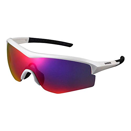 SHIMANO Gafas Spark ML Ciclismo, Adultos Unisex, Blanco(Blanco), Talla Única