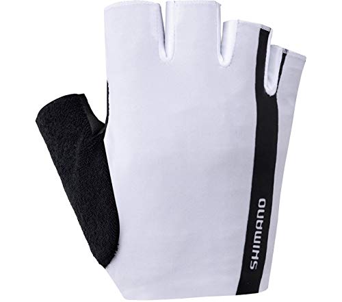 SHIMANO Guantes Cortos Value Blanco T-XL, Unisex Adulto