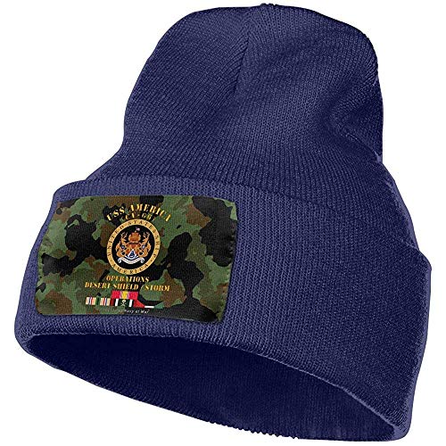 SIEMGNcap USS America CV 66 Opns DS DS W Guerra del Golfo Gorro de Punto Gorro Gorro Gorro Calavera Gorro de Punto Gorro de Punto Sombreros cálidos de Invierno