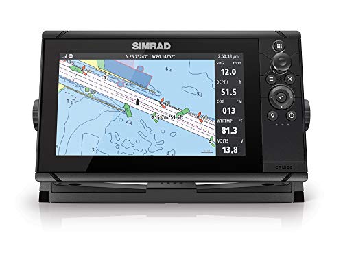 Simrad Trazador de gráficos Cruise-9 con pantalla de 9 pulgadas y mapas costeros estadounidenses instalados 000-14997-001