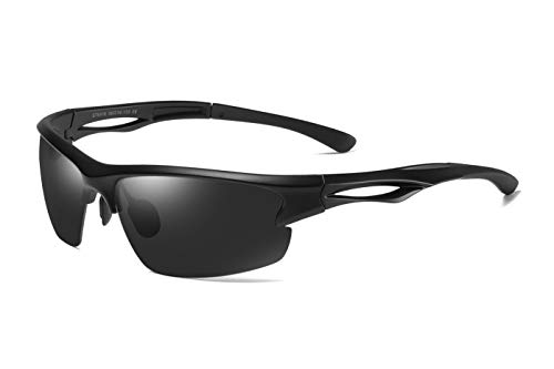 Skevic Gafas de Sol Hombre Mujer Polarizadas TR90 - Gafas Running, Gafas Ciclismo Hombre Ideales para Deporte, Pesca, MTB, Esquí, Golf, Bicicleta, etc. Gafas de Sol Deportivas Protección 100% UV400