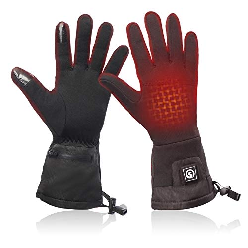 SNOW DEER Guantes Calefactables para Hombre y Mujer,Eléctrico Recargable batería calentada Guantes Forros para Ciclismo al Aire Libre Montorcycle Camping Senderismo Esquí