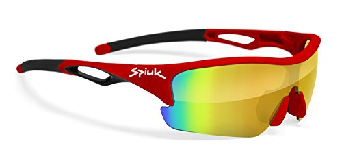 Spiuk Jifter Gafas, Unisex Adulto, Rojo/Negro, Talla Única