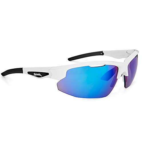 Spiuk Sportline Gafas Ciclismo Rimma, Adultos Unisex, Blanco/Negro, Unico