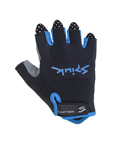 Spiuk Top Ten MTB Guantes Cortos, Hombre, Negro/Azul, S