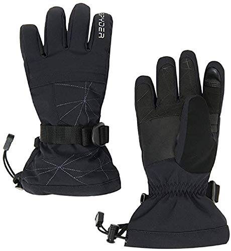 SPYDER Overweb Guantes De Esquí, Niños, Black, XL