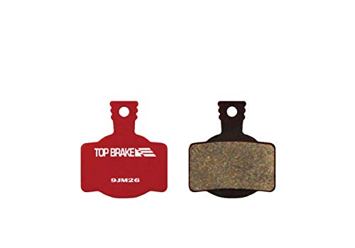 Top Brake Bicicleta de Las Pastillas de Freno para magura mt2 / mt4 / mt6 / mt8 / mt4e / MT Trail Posterior (Power Parada compond, orgánica Resina Compuesto de cerámica) (orgánica-Rojo)