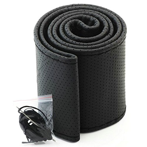 treestar Universal coche volante Funda de piel antideslizante perforado absorbe transpirable cosida a mano negro funda