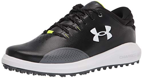 Under Armour Draw Sport Slide, Zapatos de Golf Hombre, Negro Pitch Gris Blanco 001, 44 EU