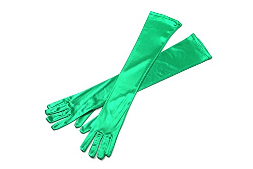 Utopiat Audrey diseñó guantes de ópera Holly Golightly largos hasta el codo para mujer (Verde)