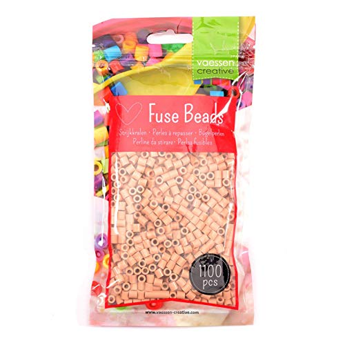 Vaessen Creative Perlas Fusibles, Plastic, Beige, 5mm