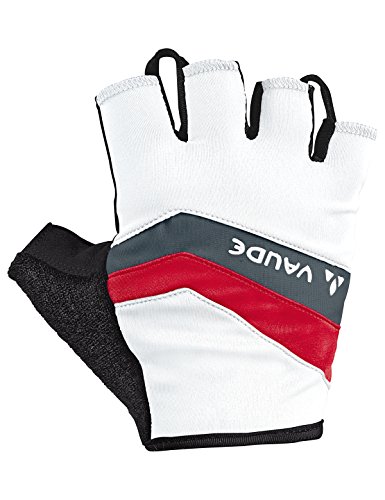 VAUDE Men's Active Gloves Guantes, Hombre, Blanco, Rojo, 8