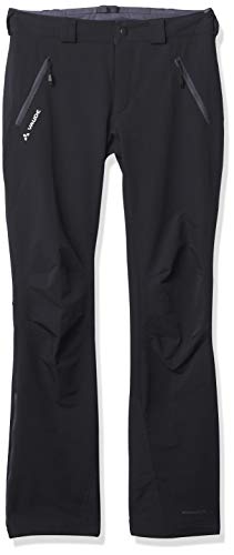 VAUDE Trenton Pantalones Softshell, Hombre, Negro, 46