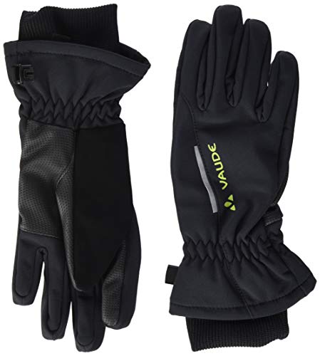 VAUDE yalca Guantes Softshell, otoño/Invierno, Infantil, Color Negro - Negro, tamaño 3