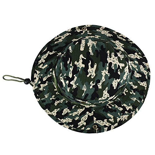 VILLAVIVI Sombrero de Pescador Camuflaje Plegable con Al Aire Libre Caza Viaje Pesca Gorro de Pescador - Multicolor Selección (Bambú Camuflaje)