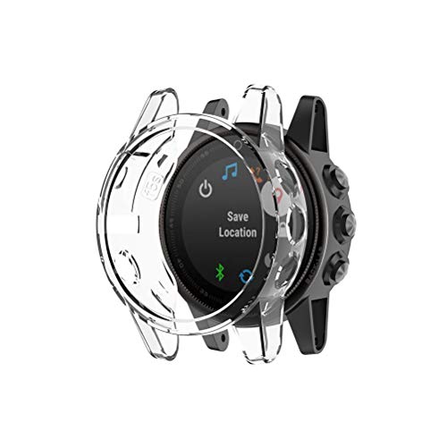 Volking Funda Protectora de Repuesto, Funda de TPU anticaída para Reloj Inteligente Garmin Fenix ​​5S / Fenix ​​5sx Plus, Carcasa de Cubierta Protectora Delgada