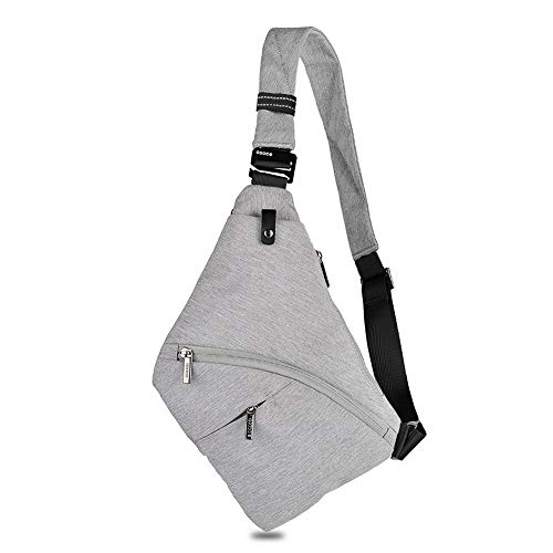 Walory Bolsa de Honda - Sling Bag Male Front Cross Bandolera Antirrobo Bolsa de Bolsillo de Pecho de Seguridad Bolso Bandolera para Hombres