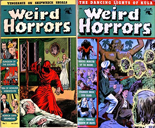 Weird Horros. Issues 1 and 2. Includes vengeance on shipwreck shoals, dungeon of the doomed, den of howling werewolves, grisley oriental shadow of death ... Digital Comics Paranormal (English Edition)