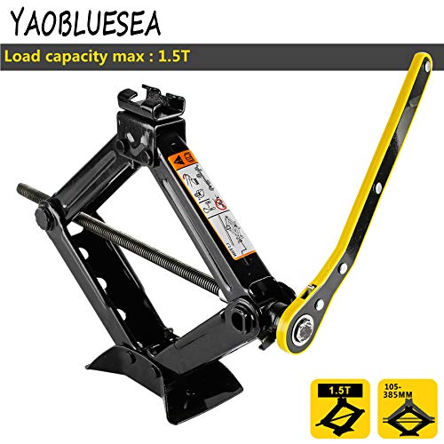 YAOBLUESEA Gato de Tijera Ruedas Portatil 1,5T