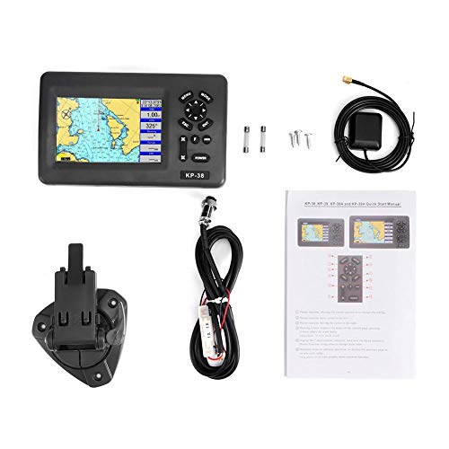 Yctze Marine GPS, Plotter con pantalla LCD LCD Navigator GPS para barcos de 5 pulgadas con transpondedor AIS de clase B Accesorio de barco