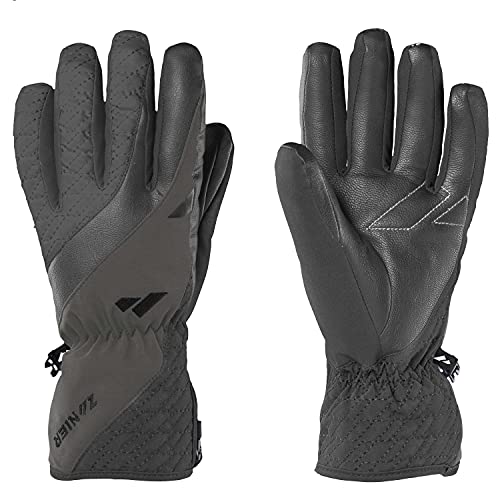 Zanier Mujer 27078-2093-8.5 Guantes, Negro, Antracita, 8.5