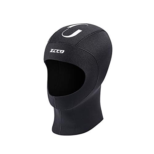 ZCCO Gorro de buceo de neopreno de 3 mm, gorro cálido, movimiento duradero para buceo, snorkeling, surf, kayak, natación, vela, canoa (3 mm, M