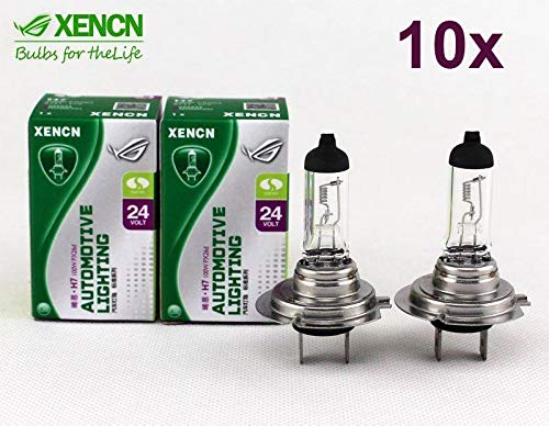 10x BOMBILLAS H7 XENCN 100W PX26d 24V CAMION TRUCK BUS