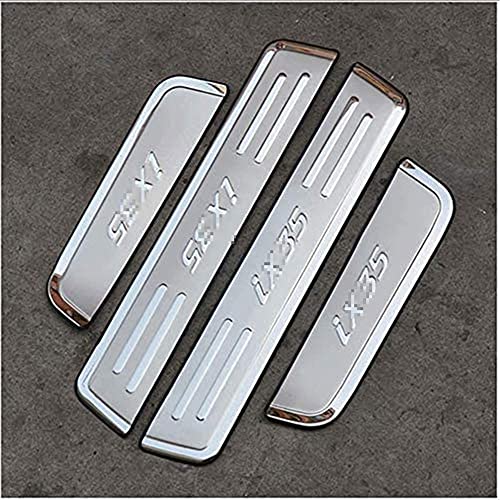 4 Piezas De Acero Inoxidable Placas ProteccióN Coche Para Hyundai IX35 2010-2013, Antideslizante Barra de Umbral AntiarañAzos Protector De Umbral Accesorios De AutomáTico