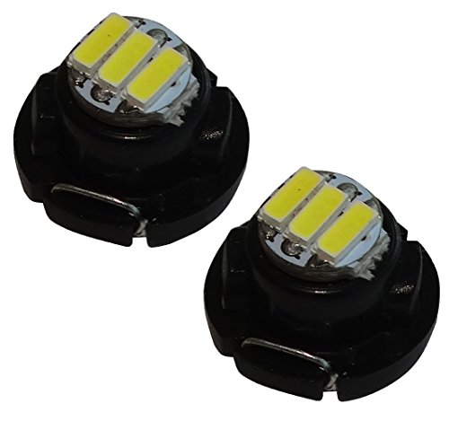 AERZETIX: 2x Bombillas T4.7 3LED SMD 12V 1W luz blanca para salpicadero C19691