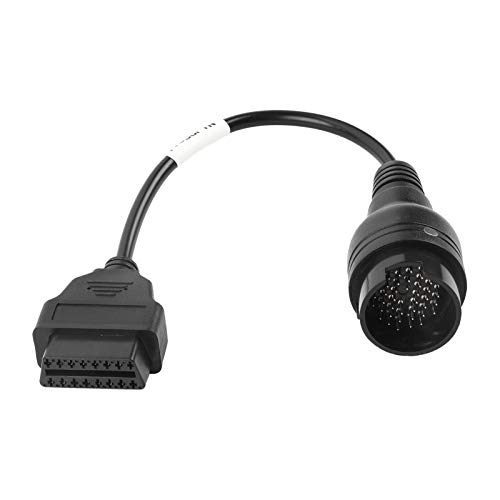 Akozon Cable adaptador OBD2 de 38 pines a 16 pines Herramienta de diagnóstico del conector del coche Adaptador de cable de extensión para camión Iveco