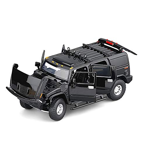 Aleación Niño Coche Deportivo 1/32 2008 Para H-UMMER Para H2 Aleación Metal H2 Diecast Modelo En Miniatura Del Coche Con El Modelo De Luz De Regalo De Luz De Regalo Vehículo Para Niños para niños pequ