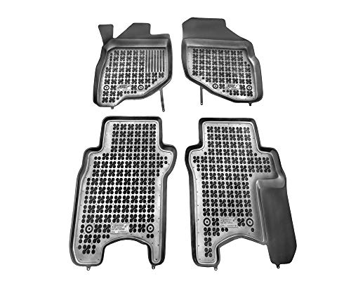 Alfombrillas de Goma Compatible con Honda Jazz II (2002-2008) + Limpiador de Plasticos (Regalo) | Accesorios Coche Alfombrilla Suelo