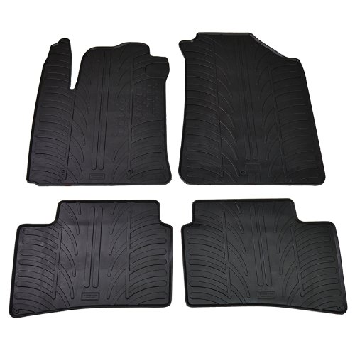 Alfombrillas de Goma Compatible con Hyundai i10 2014-2020 (Perfil T 4-Partes + Clips de Montaje)