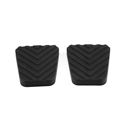 Almohadillas del pedal del embrague de freno, 1 par de almohadillas de goma para el pedal del embrague del freno de alta resistencia