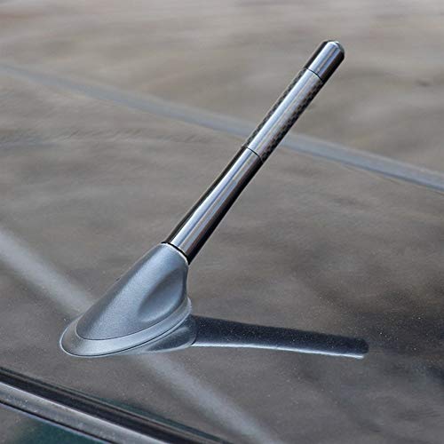 Antena del Coche Fibra de Carbono Corto Antena de Radio Antena for Infiniti FX35 FX37 EX25 G37 G35 G25 Car Styling para Auto (Color : Black)