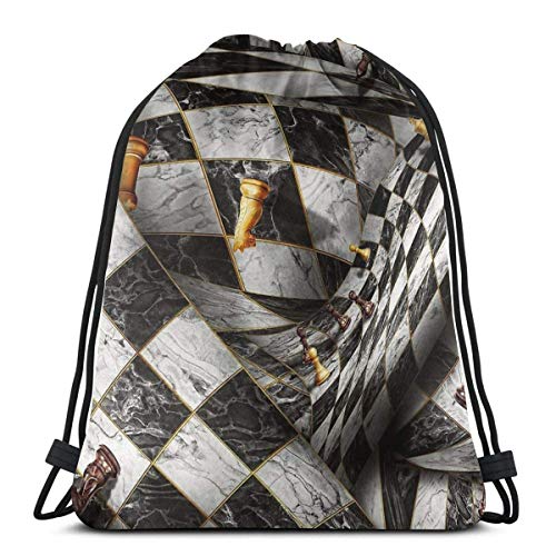 AOOEDM Hobby - Ajedrez - Your Move Mochila deportiva Mochila con cordón Bolsa de gimnasio Saco