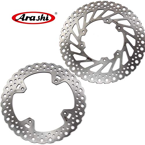 Arashi Rotores de disco de freno delantero trasero para Honda-HM CRF 250 R 2008-2013 Accesorios para motocicletas CRF250R CRF250 250R 2009 2010 2011 2012