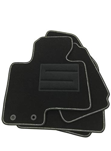 ASC HIUNDAY IX35 2009-2015 - Alfombrillas para Coche con Botones y talonera electrosoldada