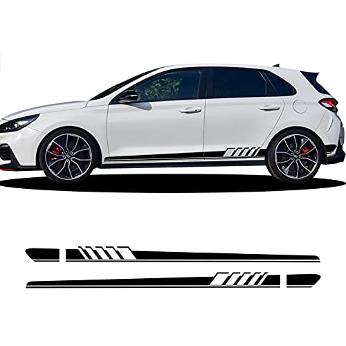 ASDFGZXC Auto Pegatinas de Calcomanías Body Stripe Lateral, para Hyundai Elantra Accent Tucson i40 i30 i10 i20 Veloster IX35 IX20 Solaris genesie GDI, Accesorios de Pegatinas de Coche