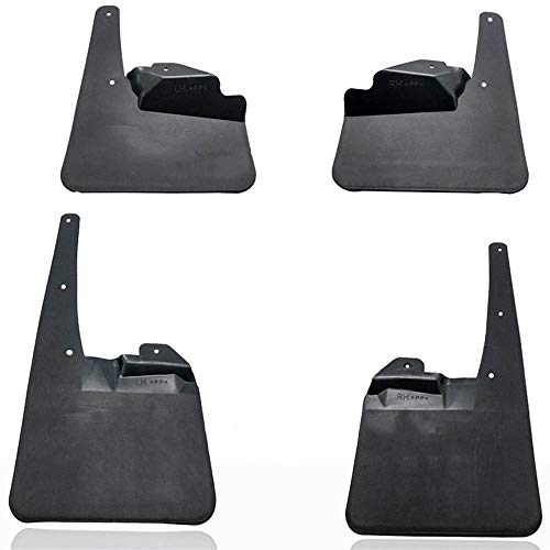 ASDFHUIOX Set Molded Frontal Trasero Car SplAP Mud Flox Mudflaps Splash Guards Mud SplAP Mudguards/Fit for Isuzu D-MAX 2007-2011 4WD 4x4 Accesorios del Coche (Color : Black)