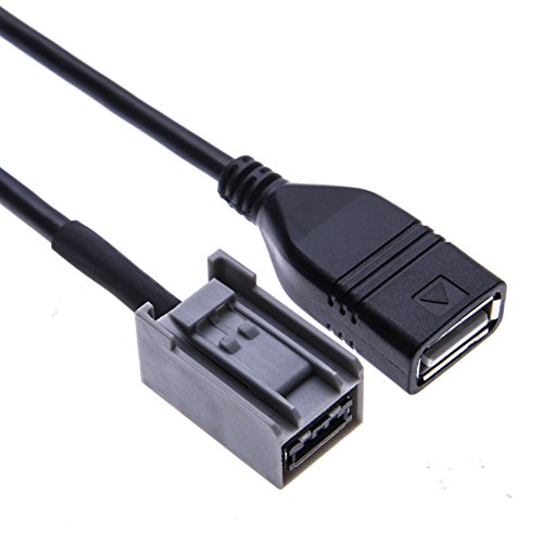 AUX USB Cable Compatible con Honda, Civic, Jazz, CR-V, Honda, Crz, Costa, Accord, Odyssey, Crosstour, Insight, Leyenda (2008-onward) | MP3 WMA música interfaz adaptador para USB Drive iPhone