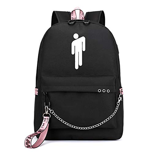 BAACD mochila escolar niñas niños 2-6 grado adolescentes 7-15 años impermeable ligero estudiante campus femenino viaje negro azul mochila-black